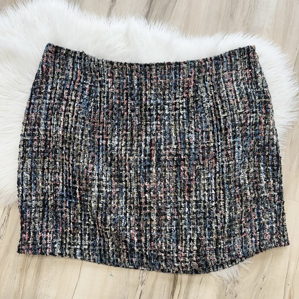 City Chic plus size Multicolor Tweed Mini Skirt Plus Size 18 e781